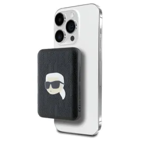Karl Lagerfeld Karl Head Pin MagSafe - Wireless Power Bank 5000 mAh 15W (black)