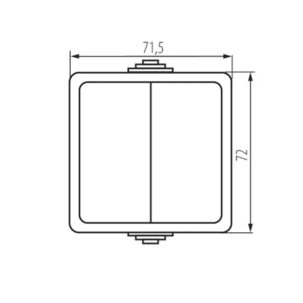 2 gang 2 way switch TEKNO