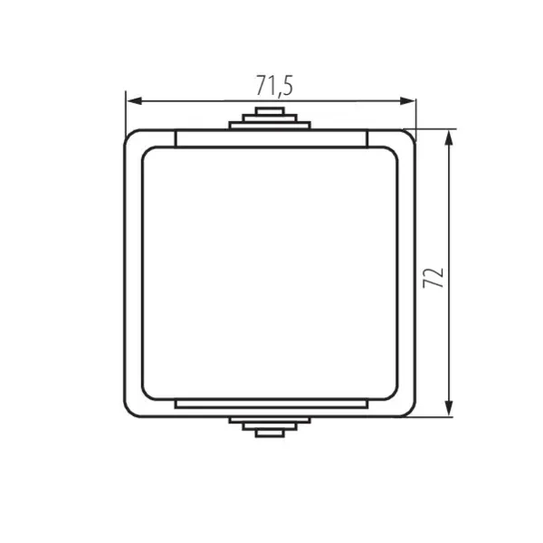 Type E power socket with contact protection TEKNO