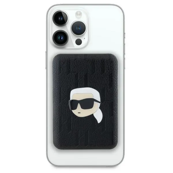 Karl Lagerfeld Karl Head Pin MagSafe - Wireless Power Bank 5000 mAh 15W (black)