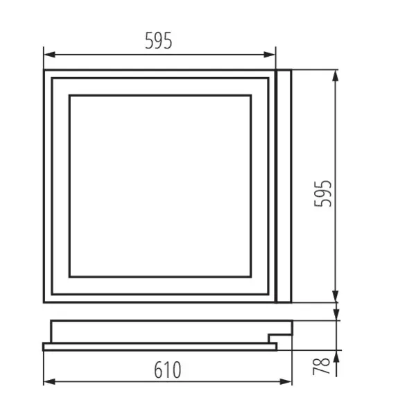 Embedded louver fitting REGIS 3