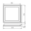 Embedded louver fitting REGIS 3