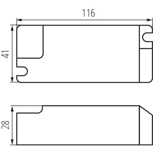 Embedded louver fitting REGIS 3