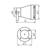 Garden light fitting with replaceable light source AKVEN LED