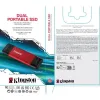 Ulkoinen kovalevy Kingston SPSD/1TB Musta 1 TB SSD