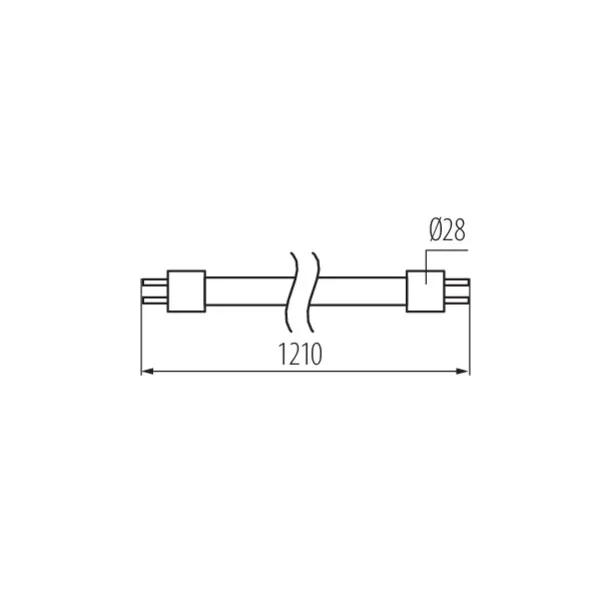 LED light source T8 LED GLASSv3