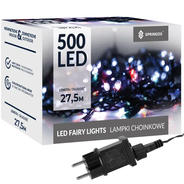 Рождественские огни Springos CL4088 500 светодиодов 27,5 м