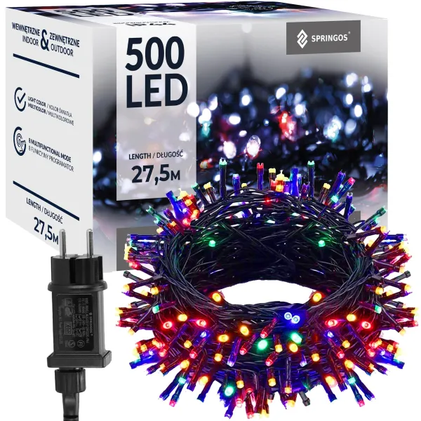Рождественские огни Springos CL4088 500 светодиодов 27,5 м