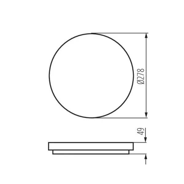 Ceiling-mounted LED light fitting VARSO LED