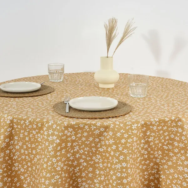 Traipiem izturīgs sveķu galdauts Belum 0120-32 Daudzkrāsains Ø 100 cm