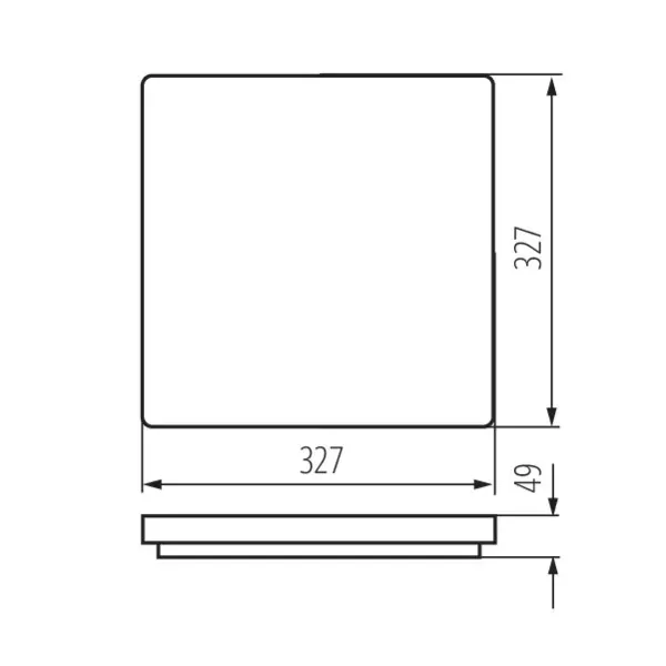 Ceiling-mounted LED light fitting VARSO LED