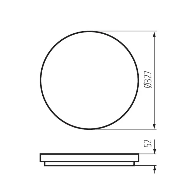 Ceiling-mounted LED light fitting VARSO LED HI