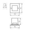 Recessed light fitting TAXI SMD