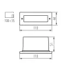 Recessed light fitting TAXI SMD