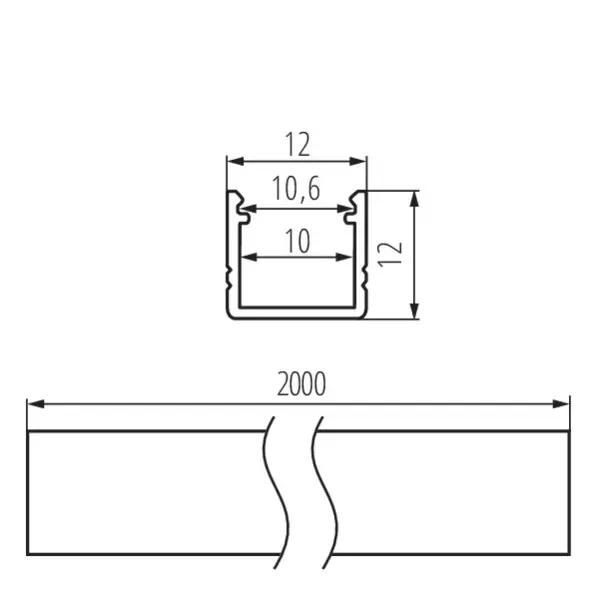 Aluminium profile PROFILO F