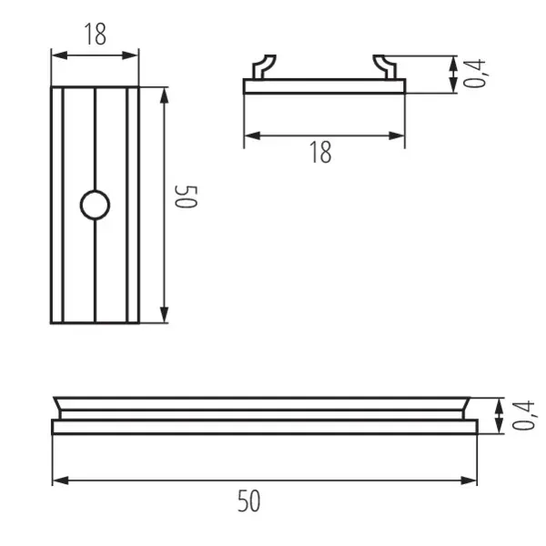 Connector for aluminium profiles CONNECT