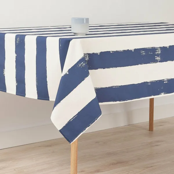 Pöytäliina Belum T012 Laivastonsininen 200 x 155 cm Raidallinen