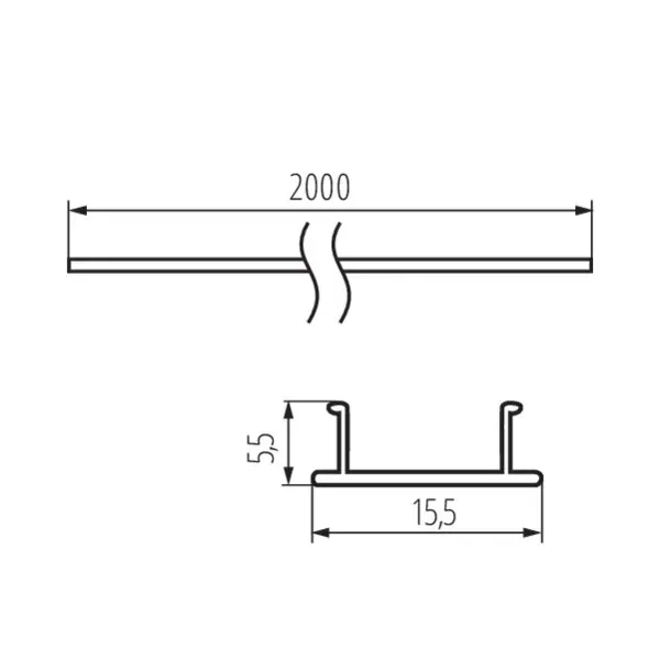 Lampshade for aluminium profiles SHADE