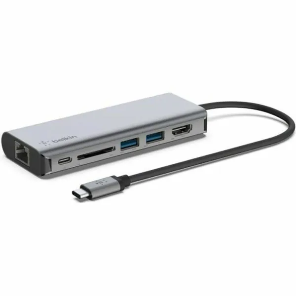 USB šakotuvas Belkin AVC008BTSGY Sidabras