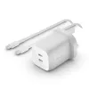 Wall Charger Belkin WCH013VF2MWH-B6 White 65 W