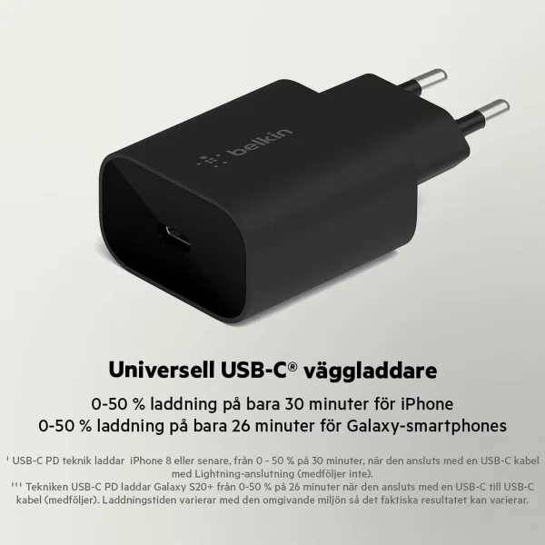 Wall Charger Belkin WCA004vfBK 25 W Black
