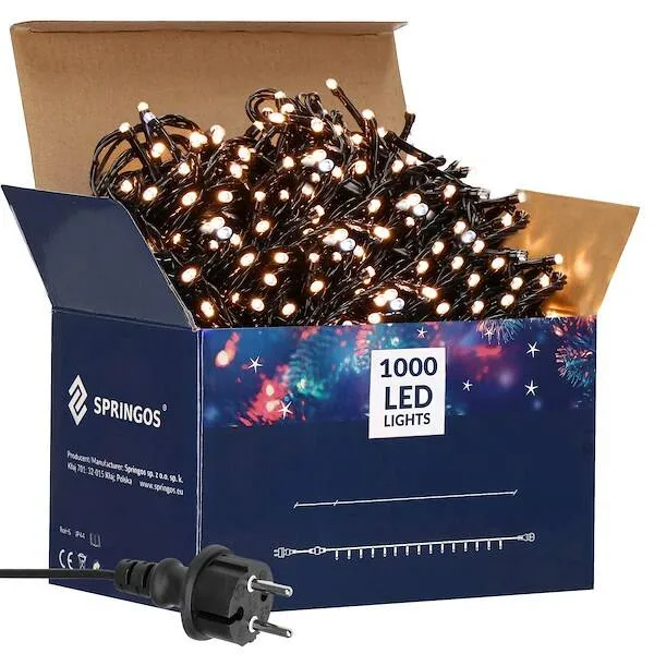 Рождественские огни Springos CL1006 1000 светодиодов 80 м