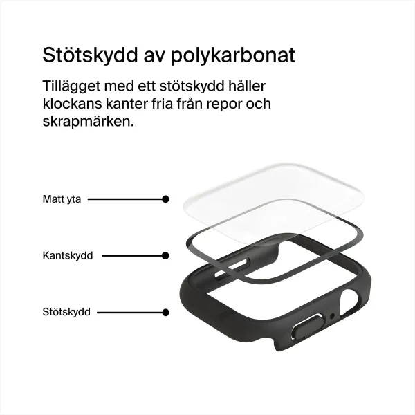 Smartwatch screen protector Belkin OVG004ZZBK-REV Black