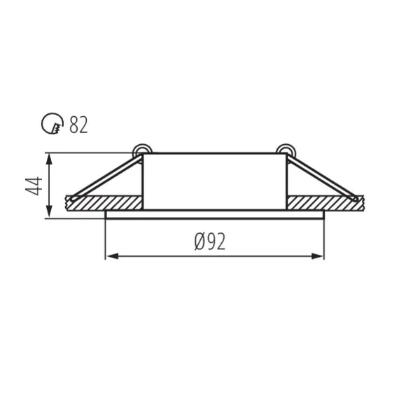 Ring for spotlight fittings IVRI