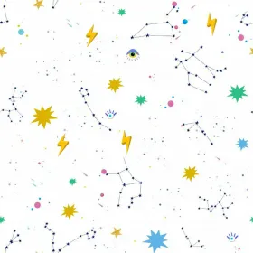 Apsitempianti paklodė Decolores Cosmos Spalvotas 180 x 200 cm