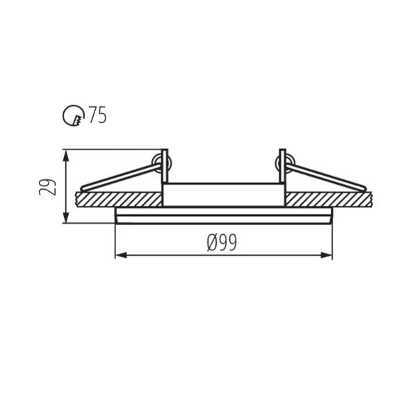 Ring for spotlight fittings COLIE