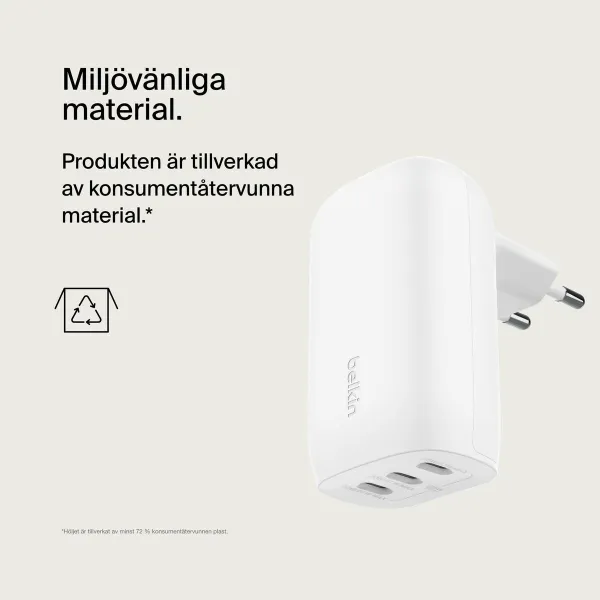 Wall Charger Belkin WCC002CFWH White