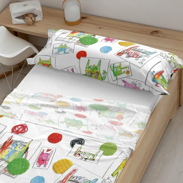 Pussilakana ilman täytettä Decolores Indiana de Anna Llenas Monivärinen