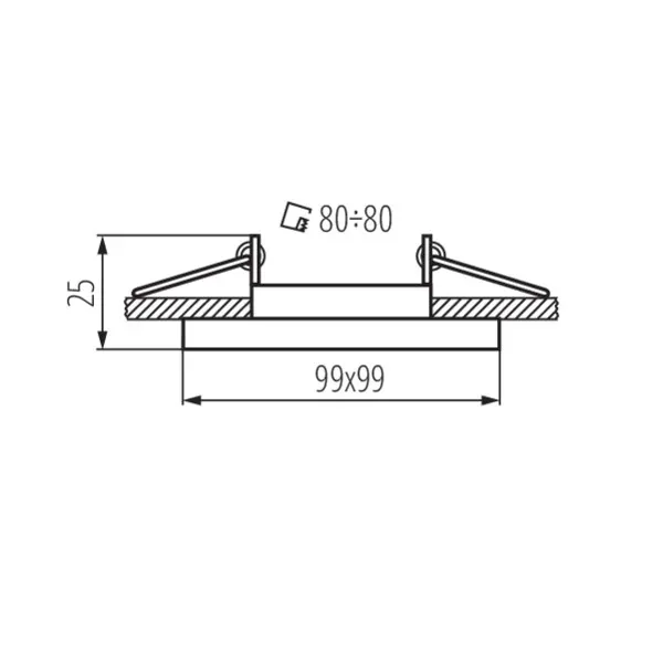 Ring for spotlight fittings ALREN R