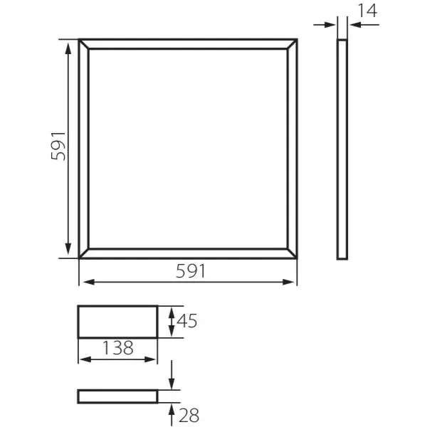 LED lighting frame AVAR LED