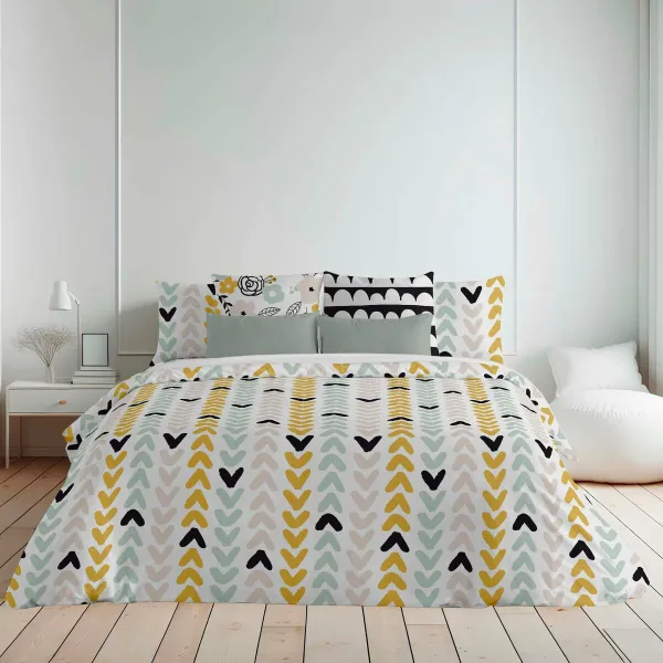 Ziemeļu pārvalks Decolores Tokyo Daudzkrāsains 175 Vītnes buklets 220 x 220 cm