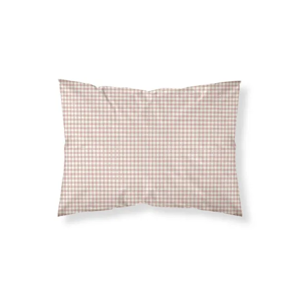 Pillowcase Kids&Cotton Vichy Pink 30 x 50 cm