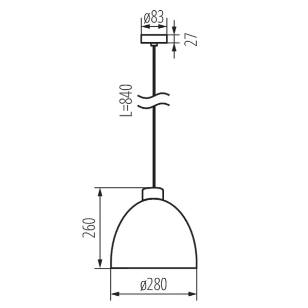 Pendant lamp OGIVA