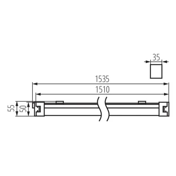 Linear LED luminaire TP SLIM LED