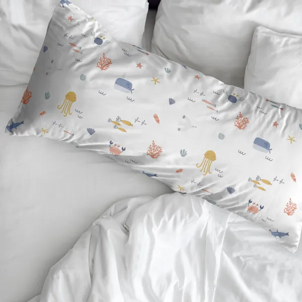 Pillowcase Kids&Cotton Malu Multicolour 45 x 110 cm 100% cotton
