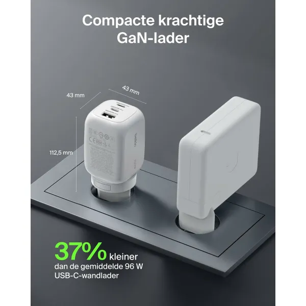 USB laidas Belkin WCH016HQWH Balta