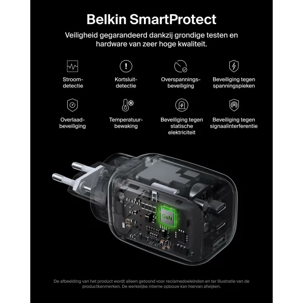 USB laidas Belkin WCH016HQWH Balta