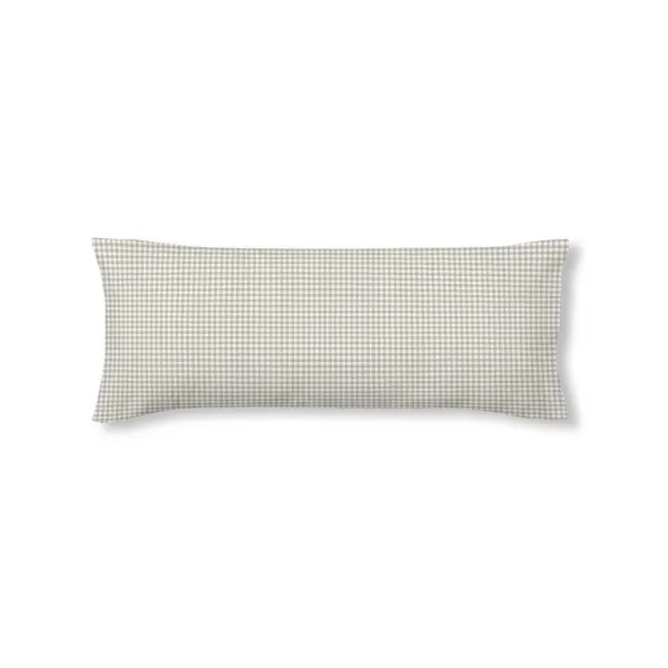 Pillowcase Kids&Cotton Vichy Beige 45 x 125 cm