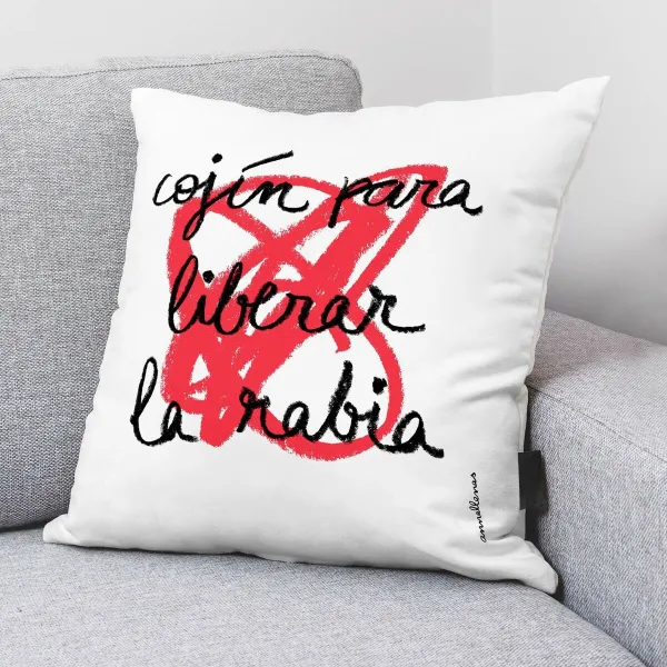 Чехол для подушки Decolores Rabia Разноцветный 50 x 50 cm Хлопок испанский