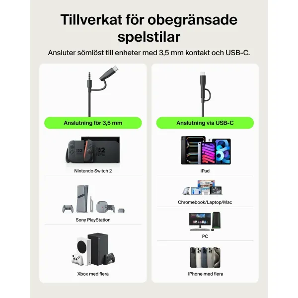 Ausinės Belkin Inspire Nintendo Switch 2