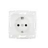 Schuko single power socket with contact protection DOMO