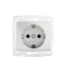 Schuko single power socket with contact protection DOMO