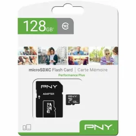 Micro-SD-Muistikortti Adapterilla PNY Performance Plus 128 GB