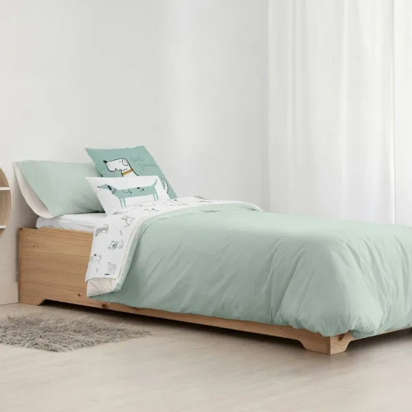 Пододеяльник Kids&Cotton Kanu Мята 155 x 220 cm