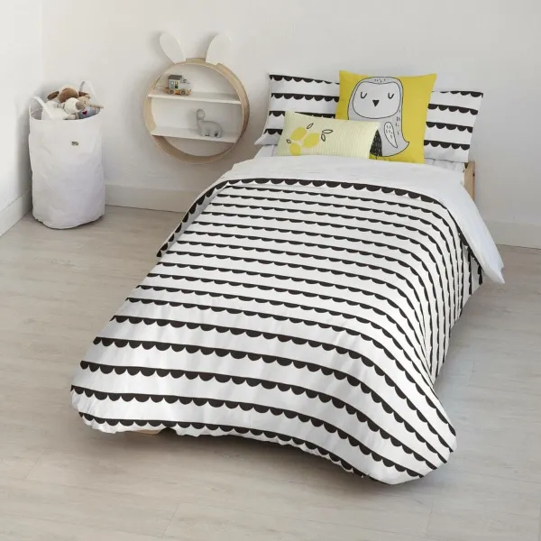 Šiaurės šalių viršelis Kids&Cotton Guildo Juoda 175 Siūlai 180 x 220 cm