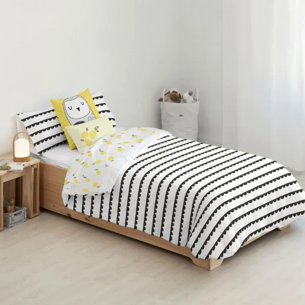 Šiaurės šalių viršelis Kids&Cotton Guildo Juoda 175 Siūlai 180 x 220 cm